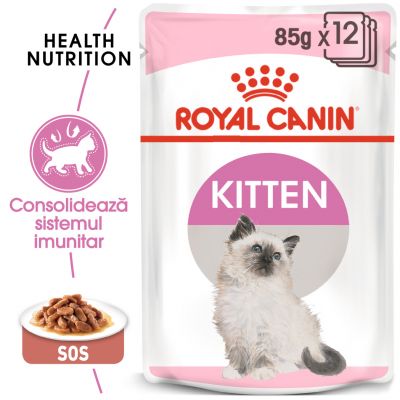 Hrana umeda Royal Canin Kitten Instinctive in Gravy Pouch 12x85g Royal Canin imagine 2022